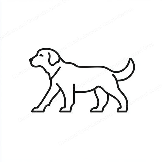 Golden Retriever Vector Graphic preview