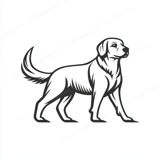Golden Retriever Vector Graphic preview
