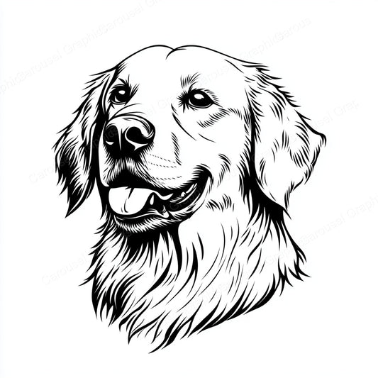 Golden Retriever Vector Graphic preview