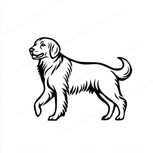 Golden Retriever Vector Graphic preview