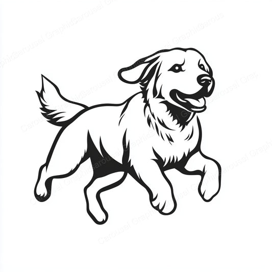 Golden Retriever Vector Graphic preview