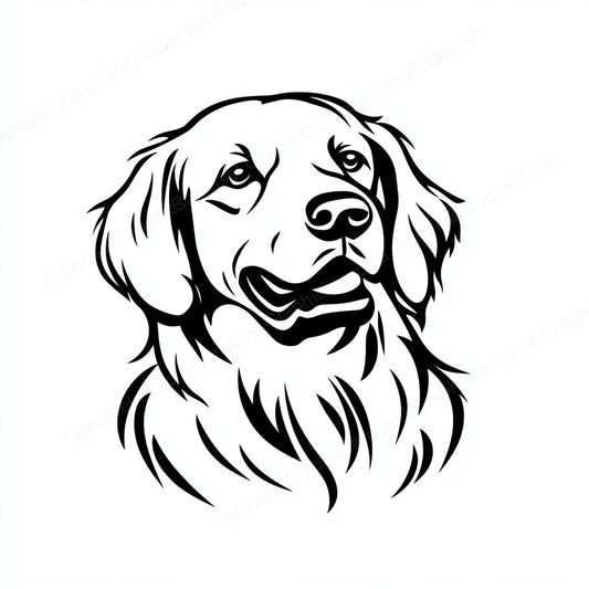 Golden Retriever Vector Graphic preview