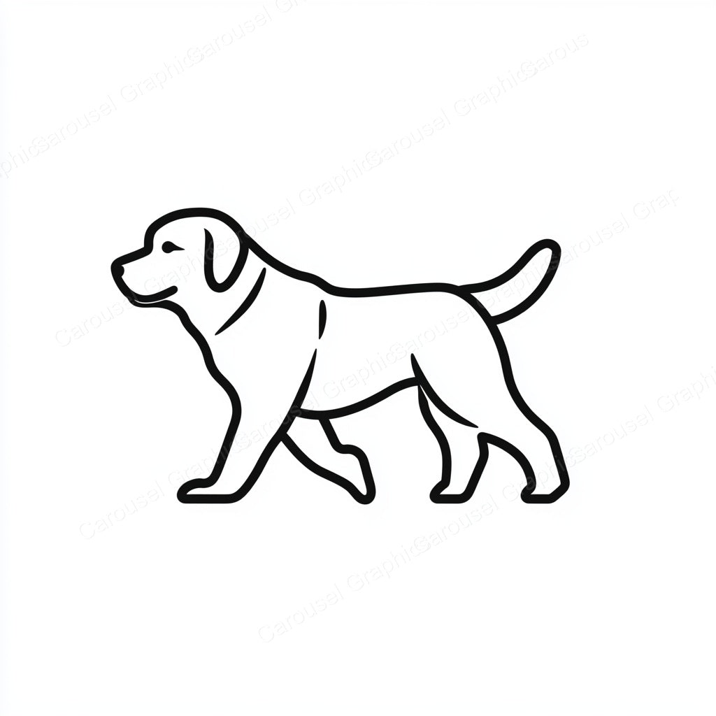 Golden Retriever Vector Graphic preview