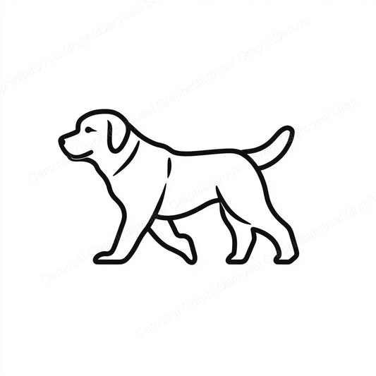 Golden Retriever Vector Graphic preview