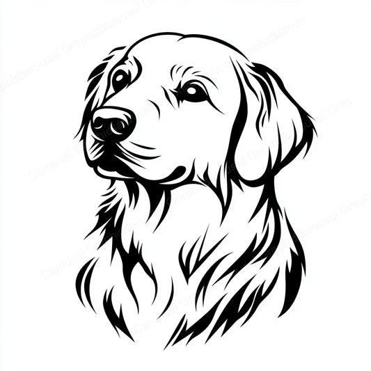 Golden Retriever Vector Graphic preview