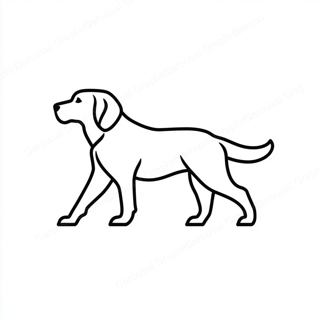 Golden Retriever Vector Graphic preview