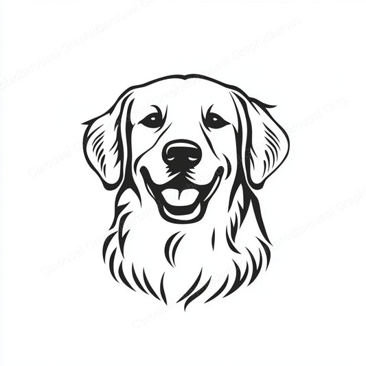 Golden Retriever Vector Graphic preview