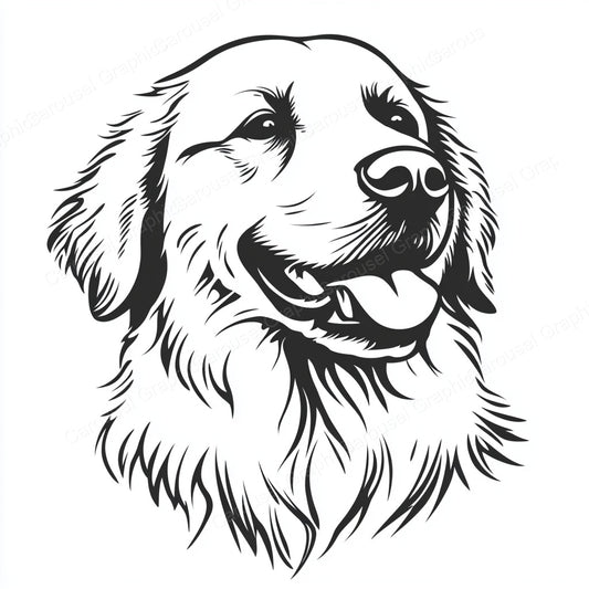Golden Retriever Vector Graphic preview