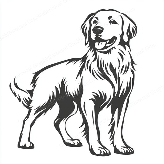 Golden Retriever Vector Graphic preview
