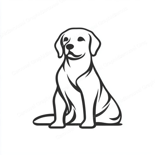 Golden Retriever Vector Graphic preview