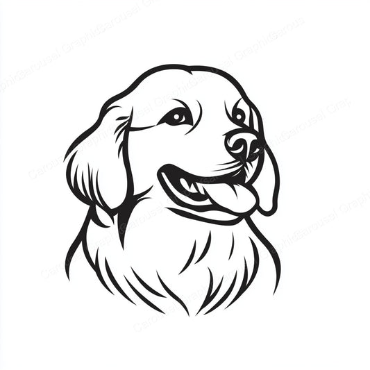 Golden Retriever Vector Graphic preview