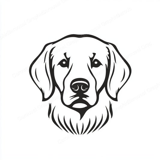 Golden Retriever Vector Graphic preview