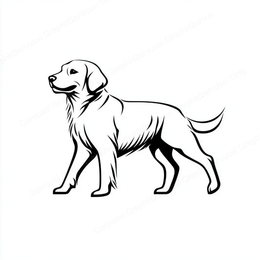 Golden Retriever Vector Graphic preview