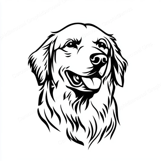 Golden Retriever Vector Graphic preview