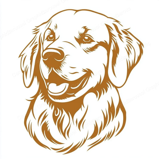 Golden Retriever Vector Graphic preview