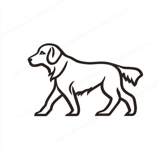 Golden Retriever Vector Graphic preview