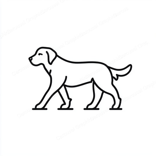 Golden Retriever Vector Graphic preview