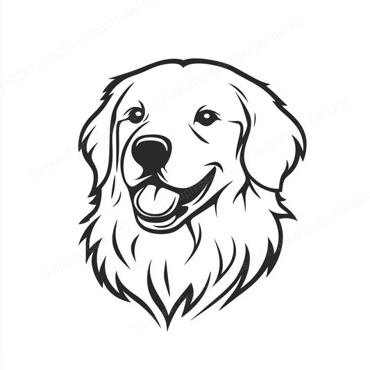 Golden Retriever Vector Graphic preview