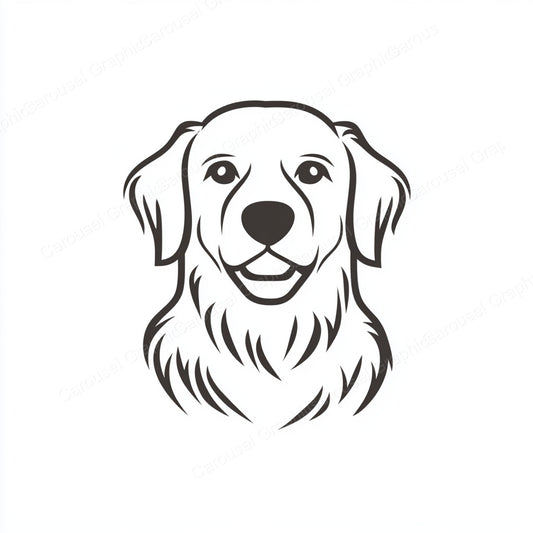 Golden Retriever Vector Graphic preview