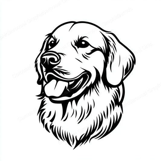 Golden Retriever Vector Graphic preview