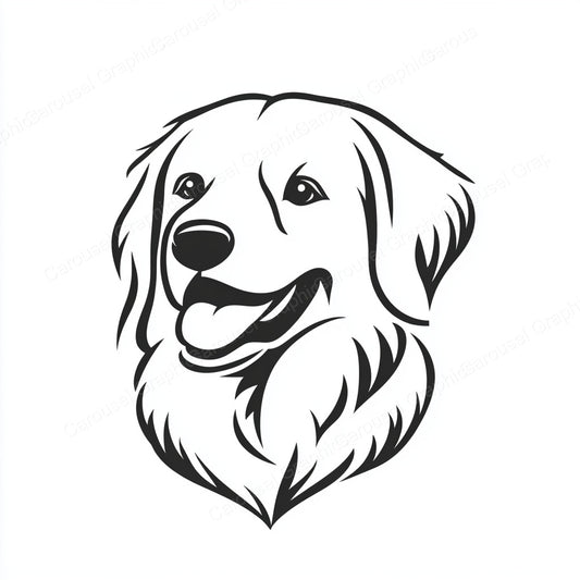 Golden Retriever Vector Graphic preview