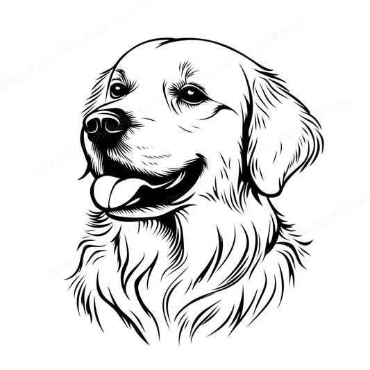 Golden Retriever Vector Graphic preview