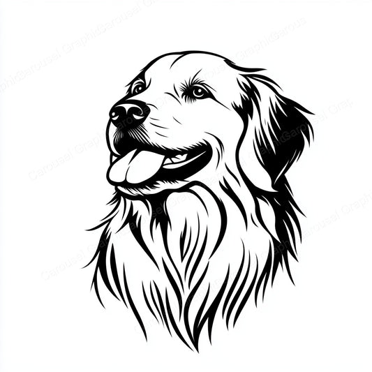 Golden Retriever Vector Graphic preview