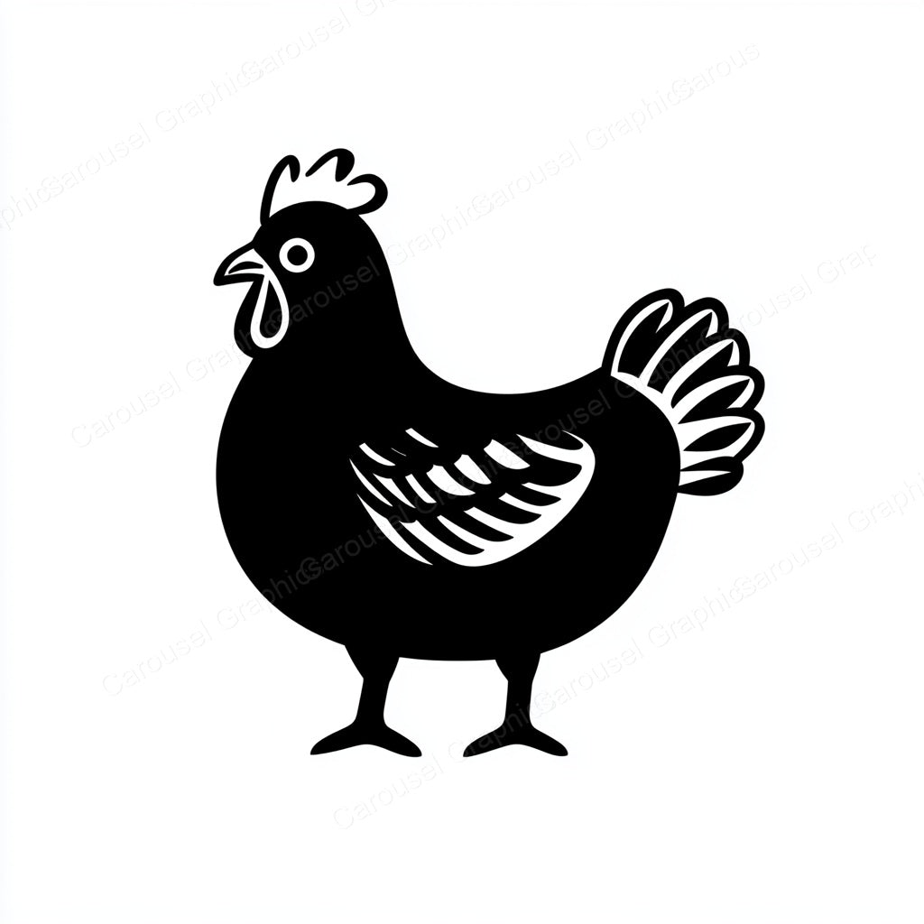Hen Vector Graphic preview