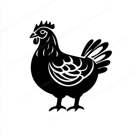 Hen Vector Graphic preview