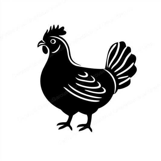 Hen Vector Graphic preview