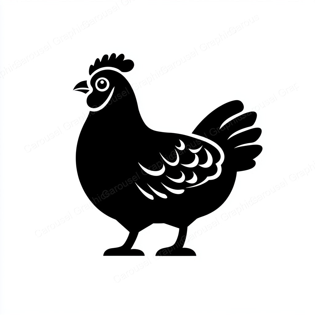 Hen Vector Graphic preview