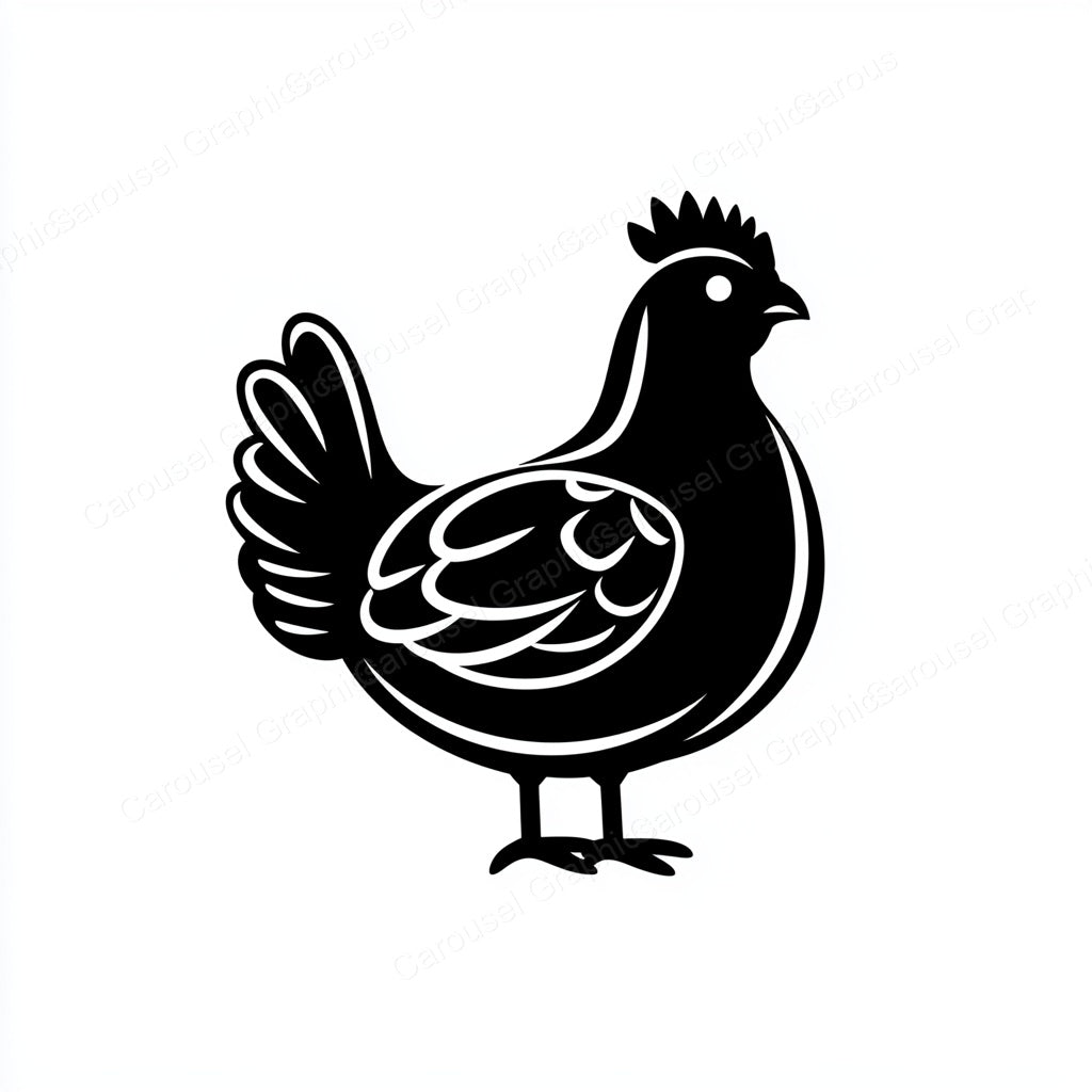 Hen Vector Graphic preview