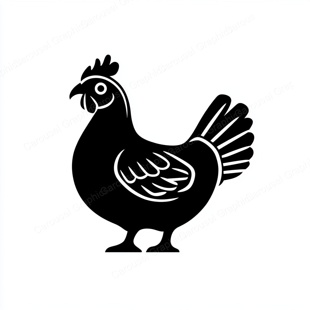 Hen Vector Graphic preview