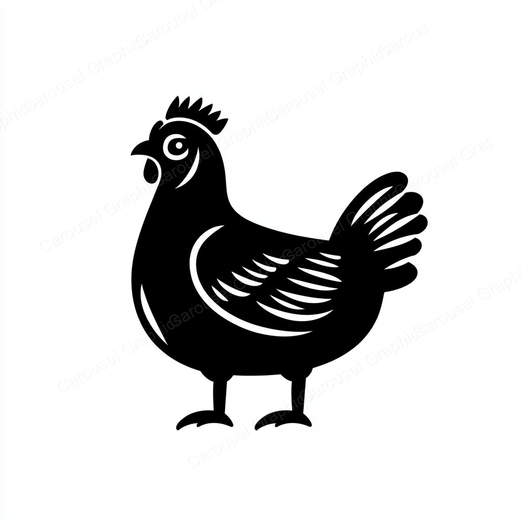 Hen Vector Graphic preview