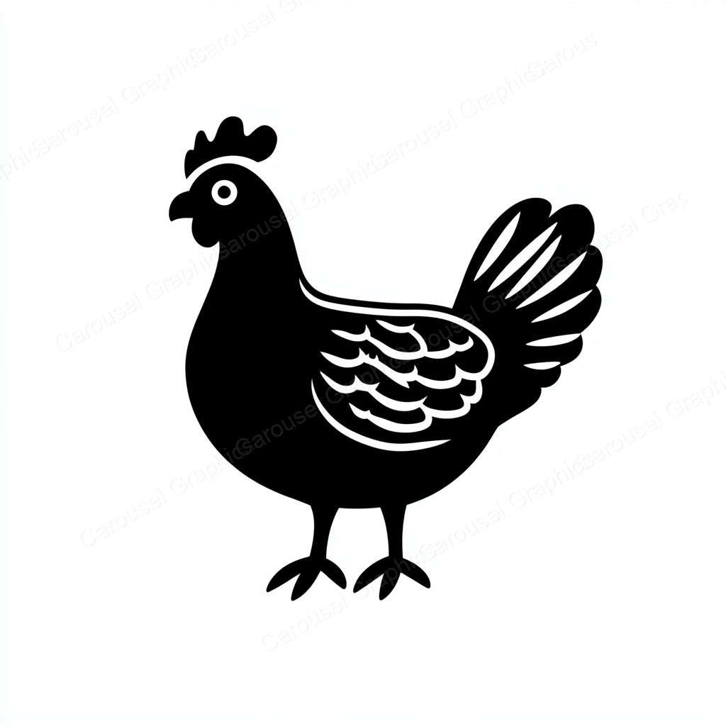 Hen Vector Graphic preview