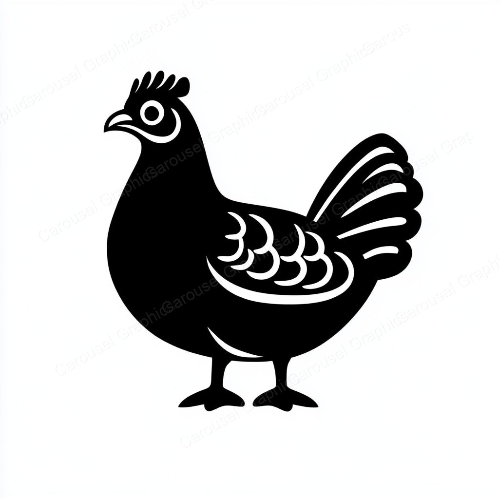 Hen Vector Graphic preview