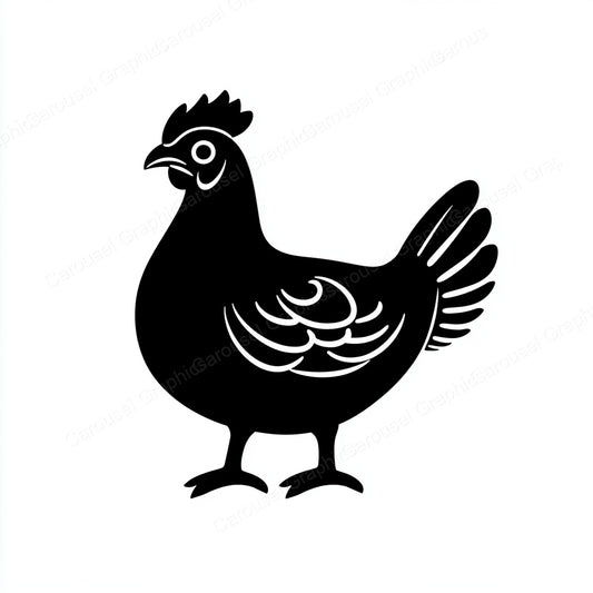 Hen Vector Graphic preview