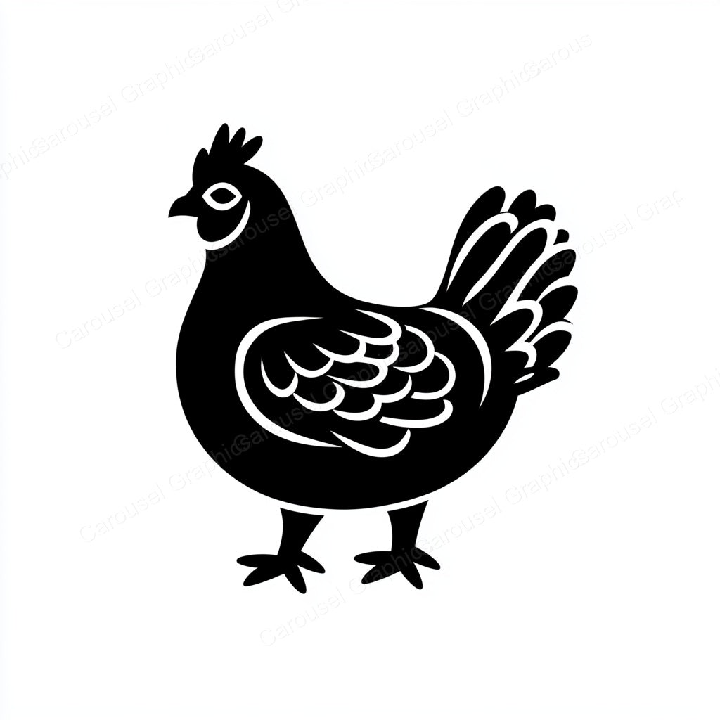 Hen Vector Graphic preview