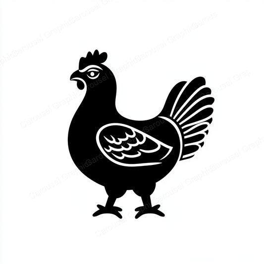 Hen Vector Graphic preview