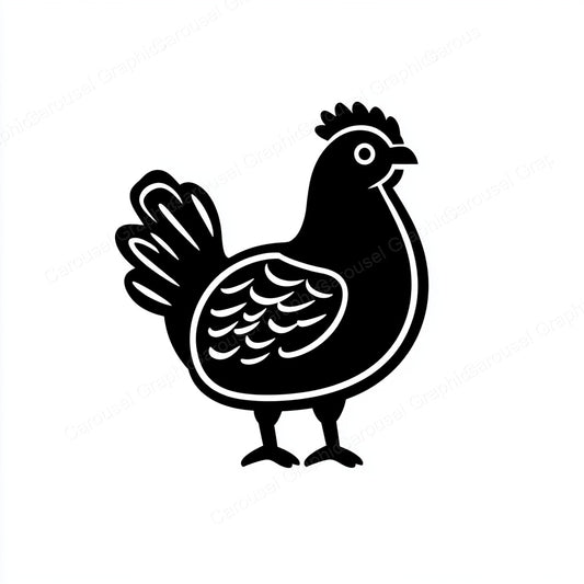 Hen Vector Graphic preview