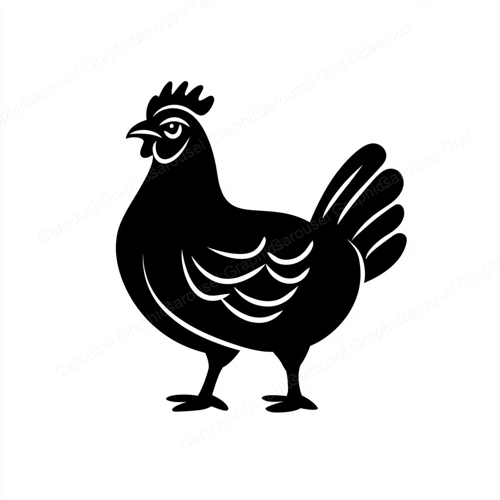 Hen Vector Graphic preview