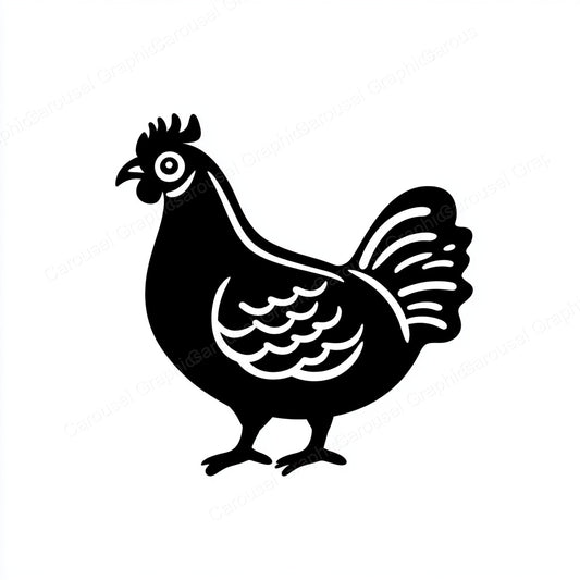 Hen Vector Graphic preview