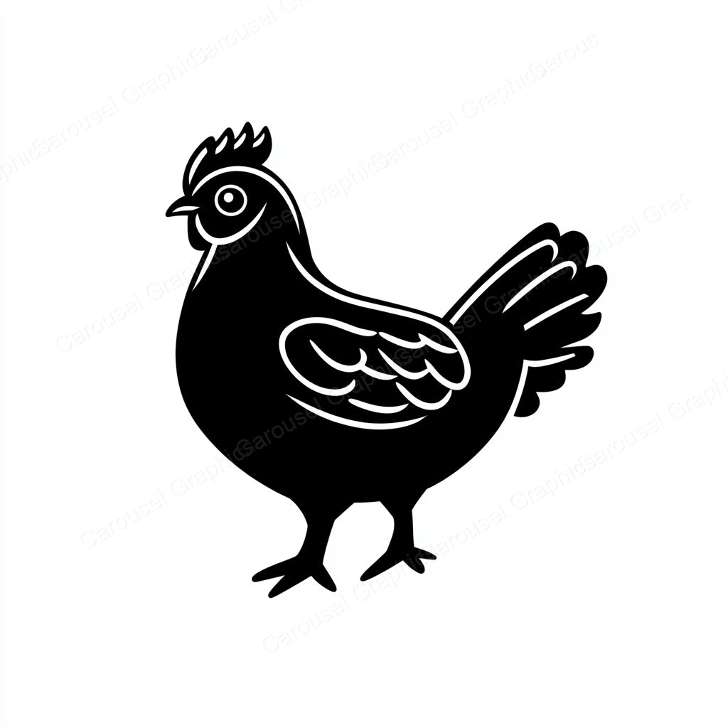 Hen Vector Graphic preview