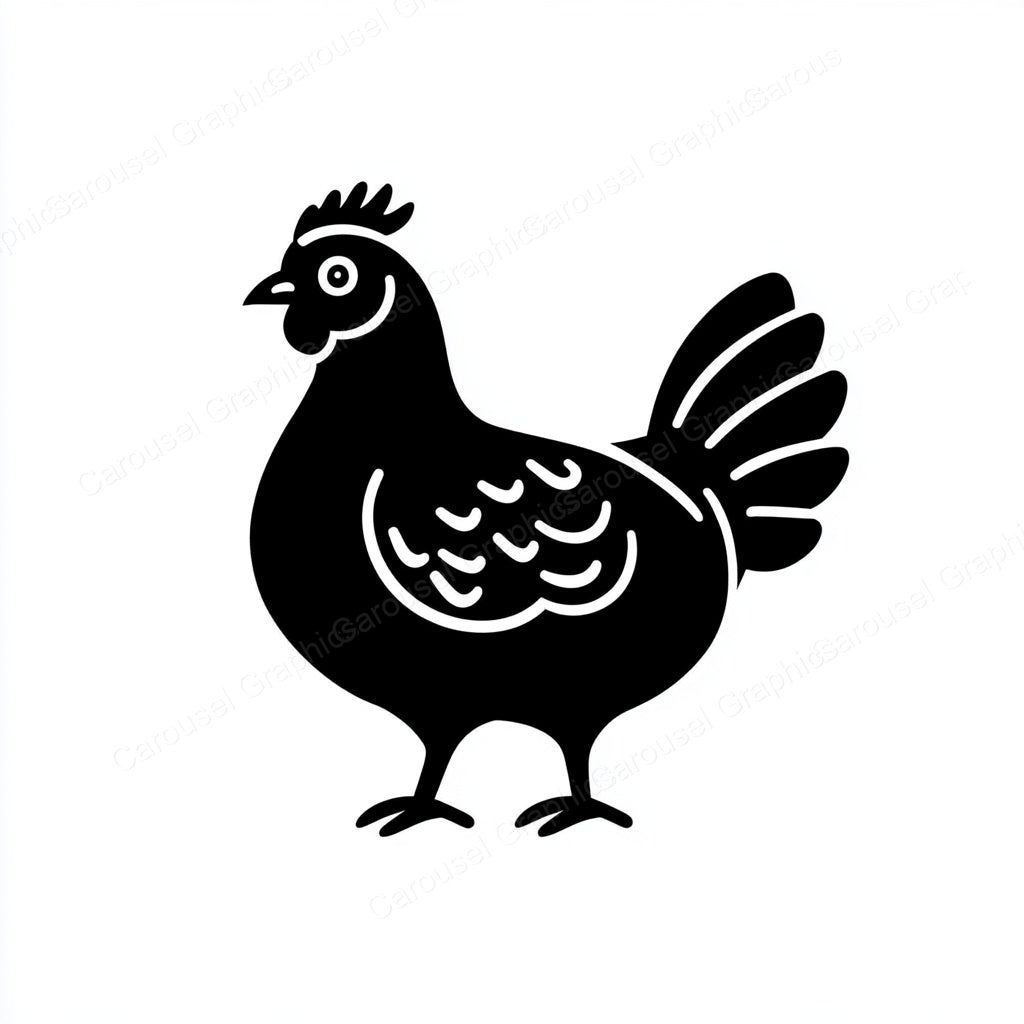 Hen Vector Graphic preview