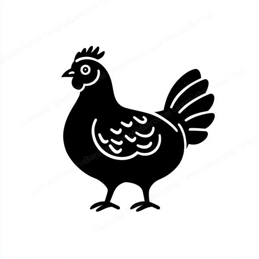Hen Vector Graphic preview