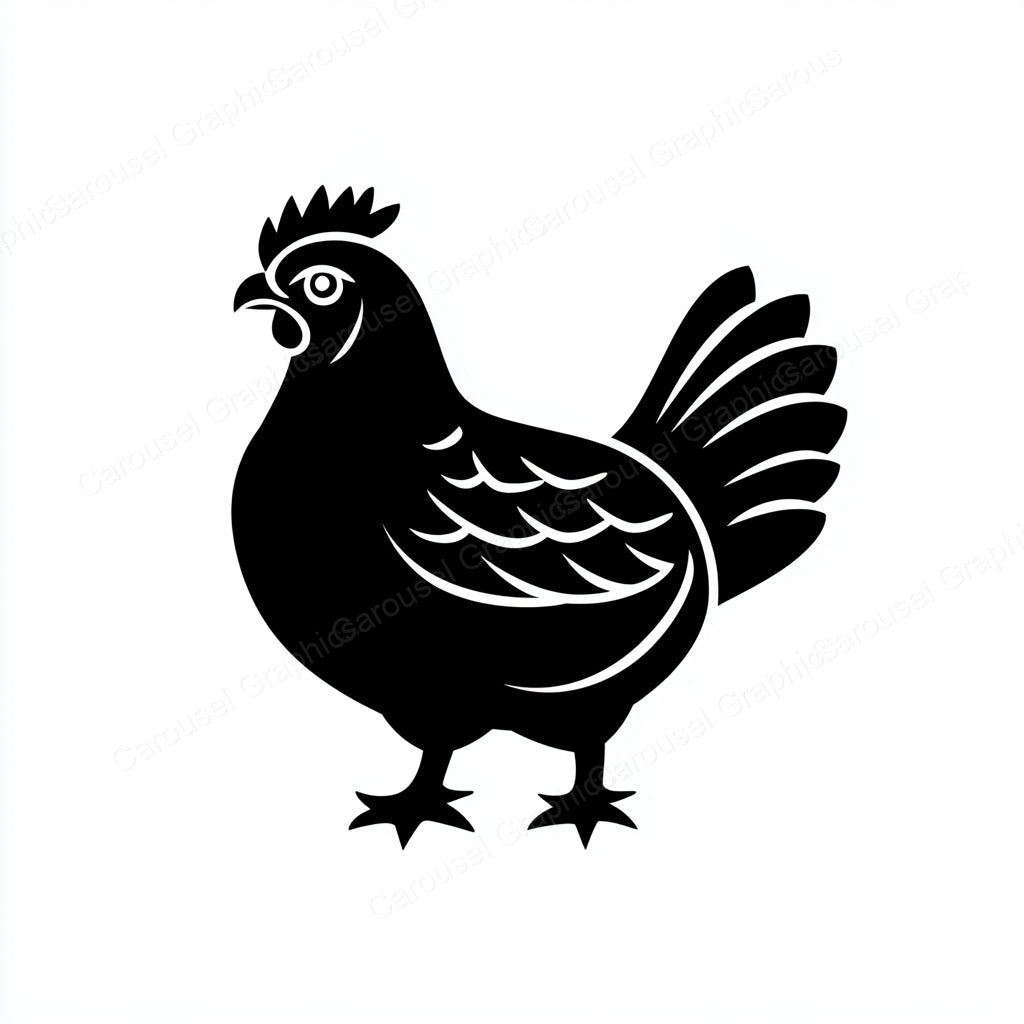 Hen Vector Graphic preview