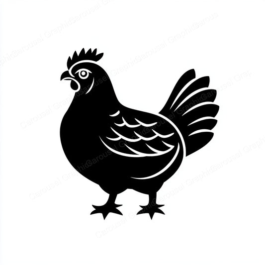 Hen Vector Graphic preview