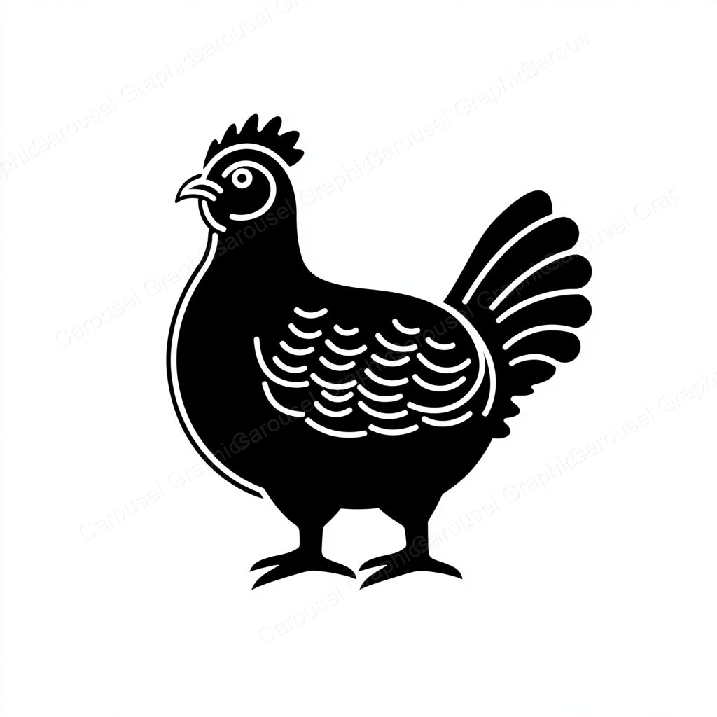 Hen Vector Graphic preview