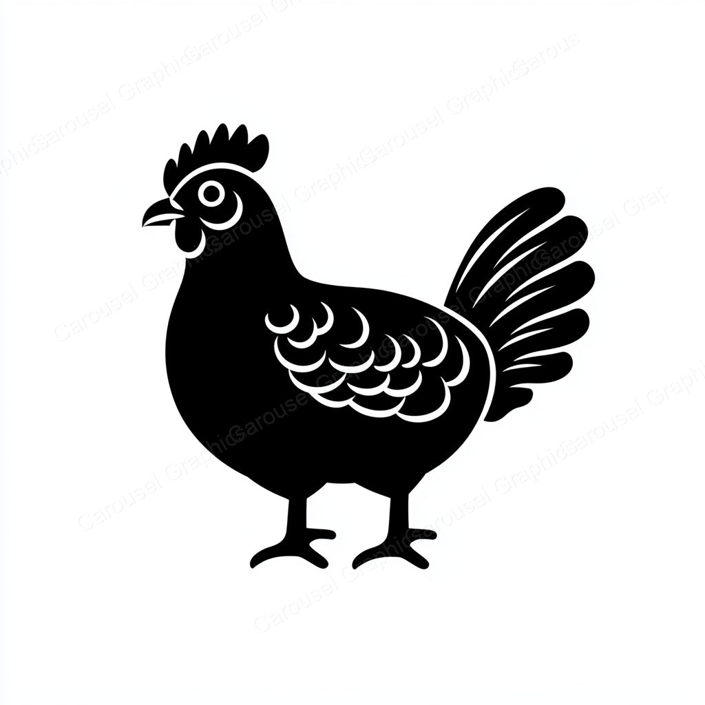 Hen Vector Graphic preview