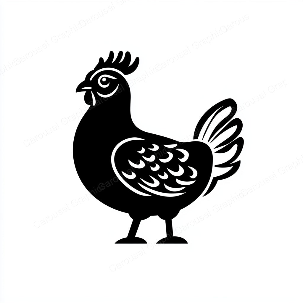 Hen Vector Graphic preview